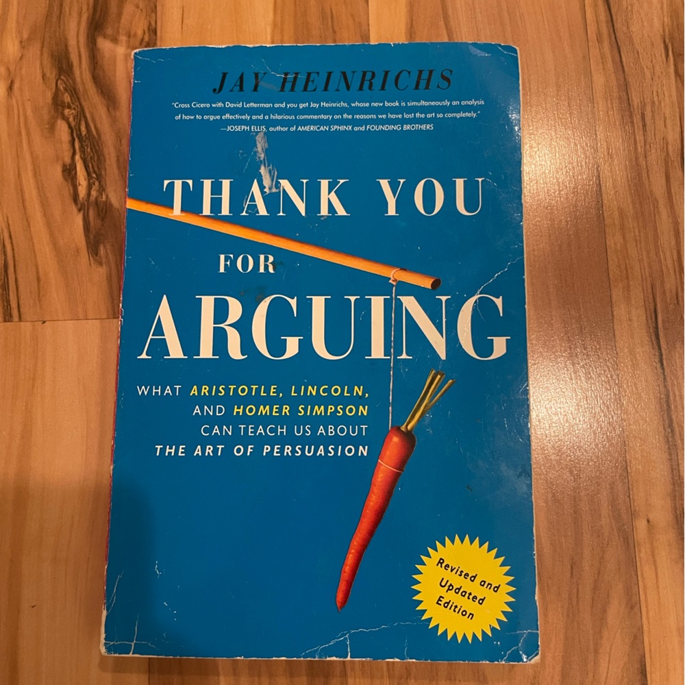 Thank you for arguing by Jay Heinrich’s